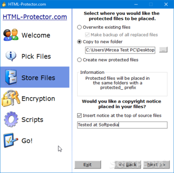 HTML-Protector screenshot 3