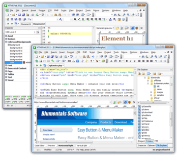 HTMLPad 2015 screenshot