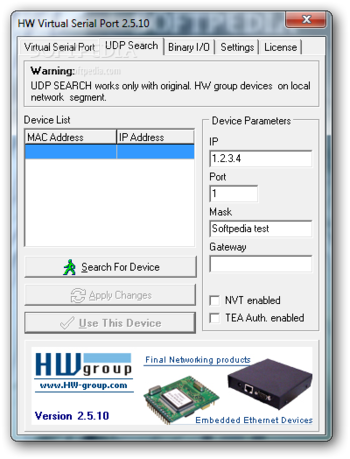 HW Virtual Serial Port screenshot 2
