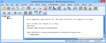 IBM SPSS Statistics (formerly SPSS Statistics Desktop) screenshot 8