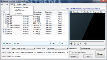 Icepine Free DVD to AVI Converter screenshot 3