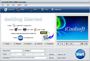 iCoolsoft DVD to WMV Converter screenshot 2