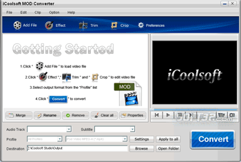 iCoolsoft MOD Converter screenshot 2