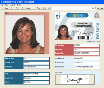 ID Flow - ID Badge Maker Software screenshot