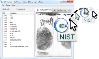 IDX BioSuite NIST Viewer screenshot 2