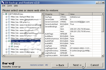 IIS Backup and Restore screenshot 7