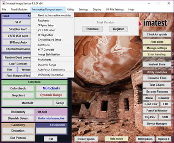 Imatest Image Sensor screenshot 3