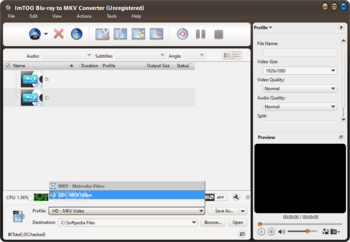 ImTOO Blu-ray to MKV Converter screenshot 2