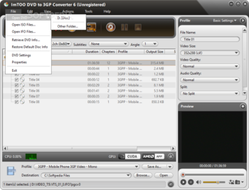 ImTOO DVD to 3GP Suite screenshot 12
