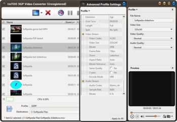 ImTOO DVD to 3GP Suite screenshot 3
