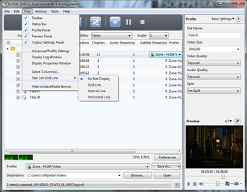 ImTOO DVD to Zune Converter screenshot 3