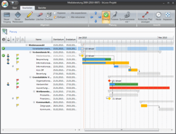 InLoox Outlook project management screenshot