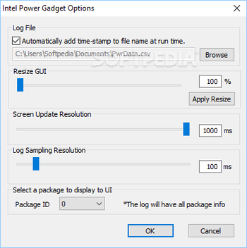Intel Power Gadget screenshot 3