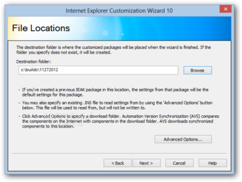 Internet Explorer Administration Kit screenshot