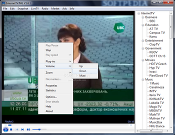 InternetTV screenshot