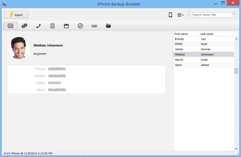 iPhone Backup Browser screenshot 2