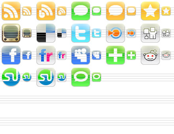 iPhone Style Social Icons screenshot