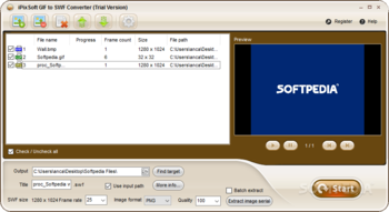 iPixSoft GIF to SWF Converter screenshot