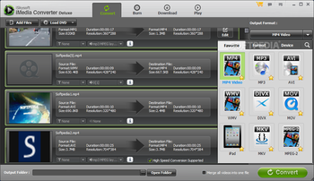 iSkysoft iMedia Converter Deluxe screenshot 2