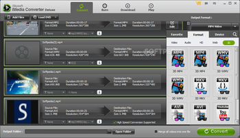 iSkysoft iMedia Converter Deluxe screenshot 3