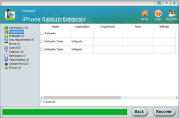 iStonsoft iPhone Backup Extractor screenshot 3