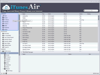 iTunesAir screenshot