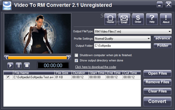 iWellsoft Video to RM Converter screenshot