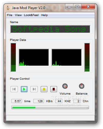 Java Mod Player screenshot