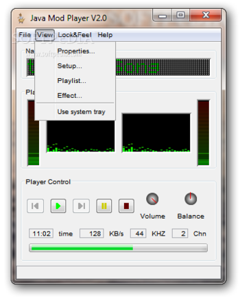 Java Mod Player screenshot 3