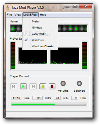 Java Mod Player screenshot 4