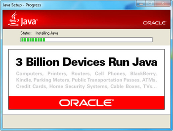 Java Runtime Environment screenshot