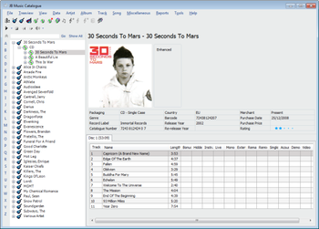 JB Music Catalogue screenshot