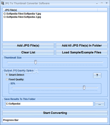 JPG To Thumbnail Converter Software screenshot