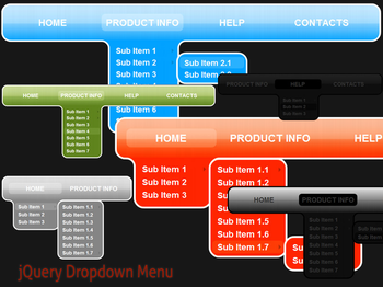 jQuery Dropdown Menu Style 3 screenshot