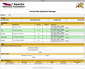JumpBox for Tomcat Java Web Application Deployment screenshot