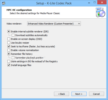 K-Lite Codec Pack Basic screenshot 5