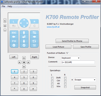K700 Remote Profiler screenshot
