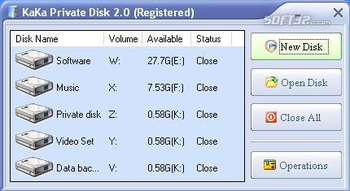 KaKa Private Disk screenshot