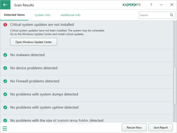Kaspersky System Checker screenshot 3