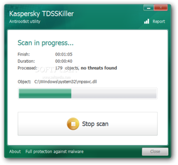 Kaspersky TDSSKiller Portable screenshot