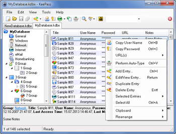 KeePass Password Safe Portable screenshot 2