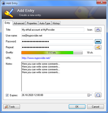 KeePass Password Safe Portable screenshot 4