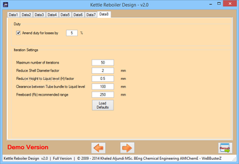 Kettle Reboiler Design screenshot 10