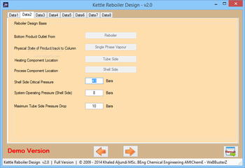 Kettle Reboiler Design screenshot 4