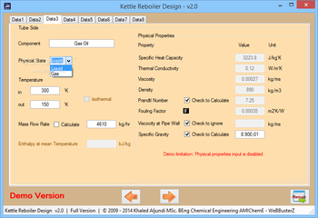 Kettle Reboiler Design screenshot 5