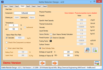 Kettle Reboiler Design screenshot 6