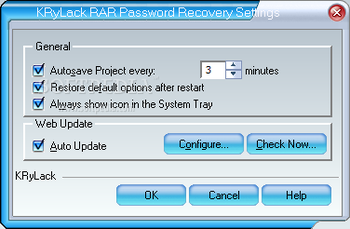 KRyLack RAR Password Recovery screenshot 4