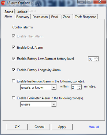 LAlarm - Free Laptop Alarm screenshot 2