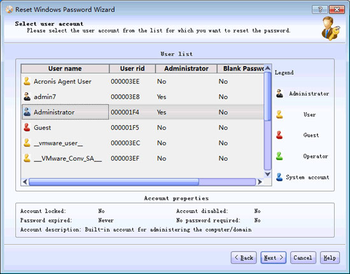 Lazesoft Recover My Password Home Edition screenshot 4