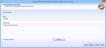 Lazesoft Recover My Password Server screenshot